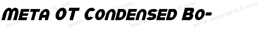 Meta OT Condensed Bo字体转换